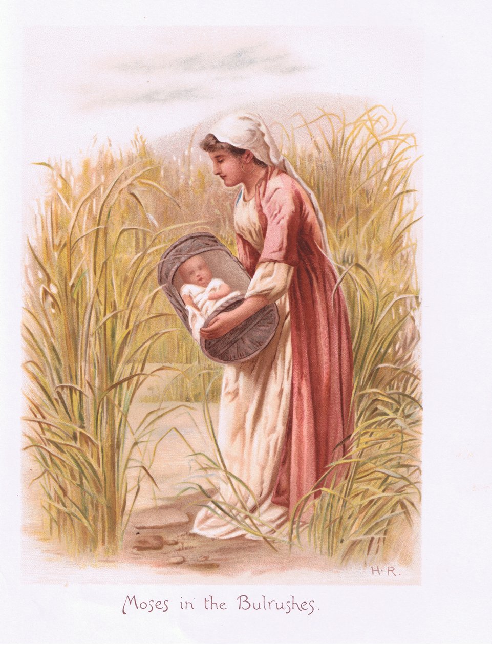 Moses im Schilf von Henry Ryland