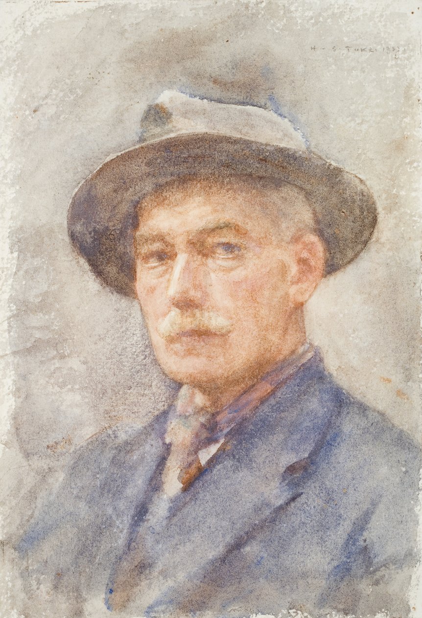 Selbstporträt, 1927 von Henry Scott Tuke