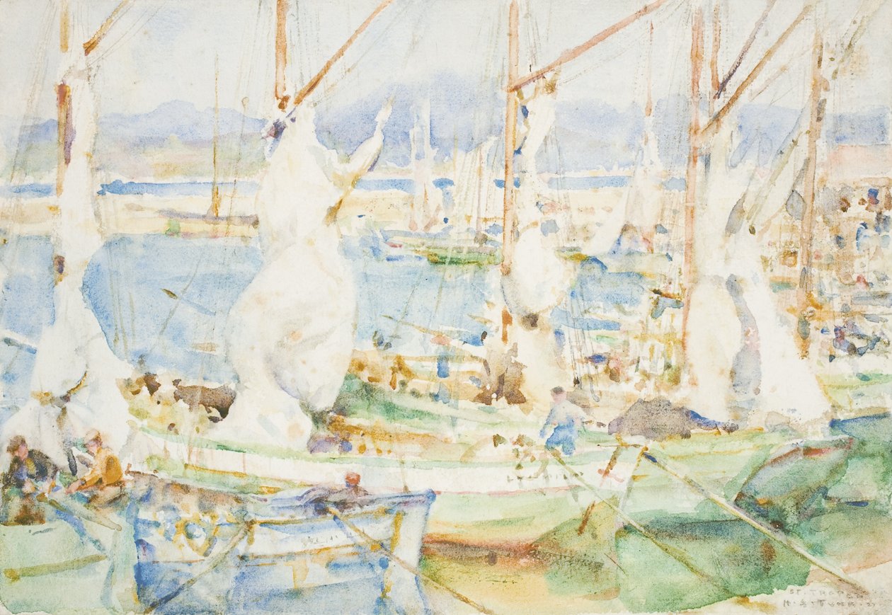 St. Tropez, 1927 von Henry Scott Tuke