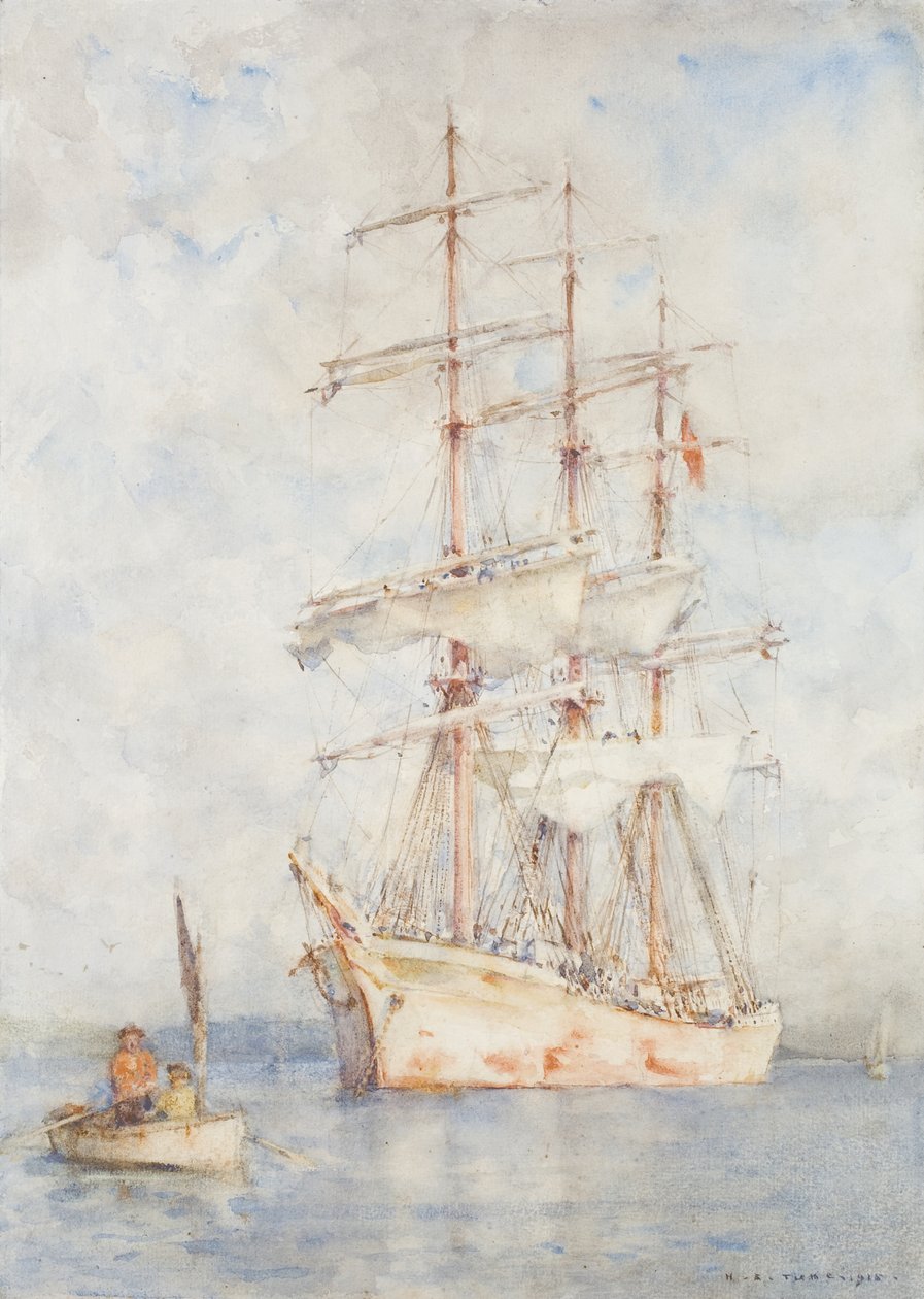 Das Weiße Schiff, 1915 von Henry Scott Tuke