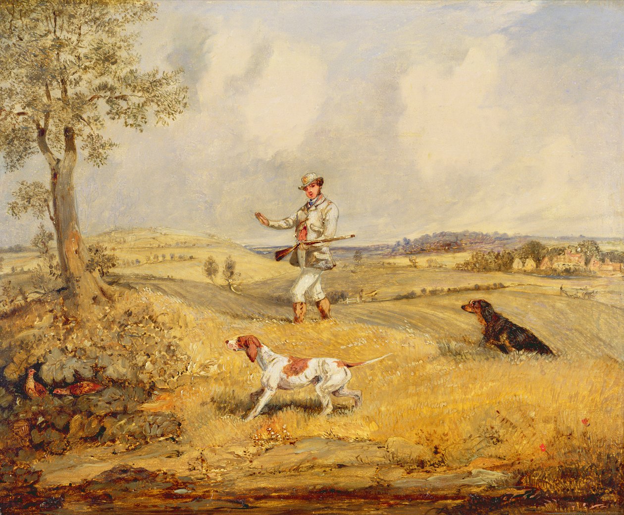 Rebhuhnjagd von Henry Thomas Alken