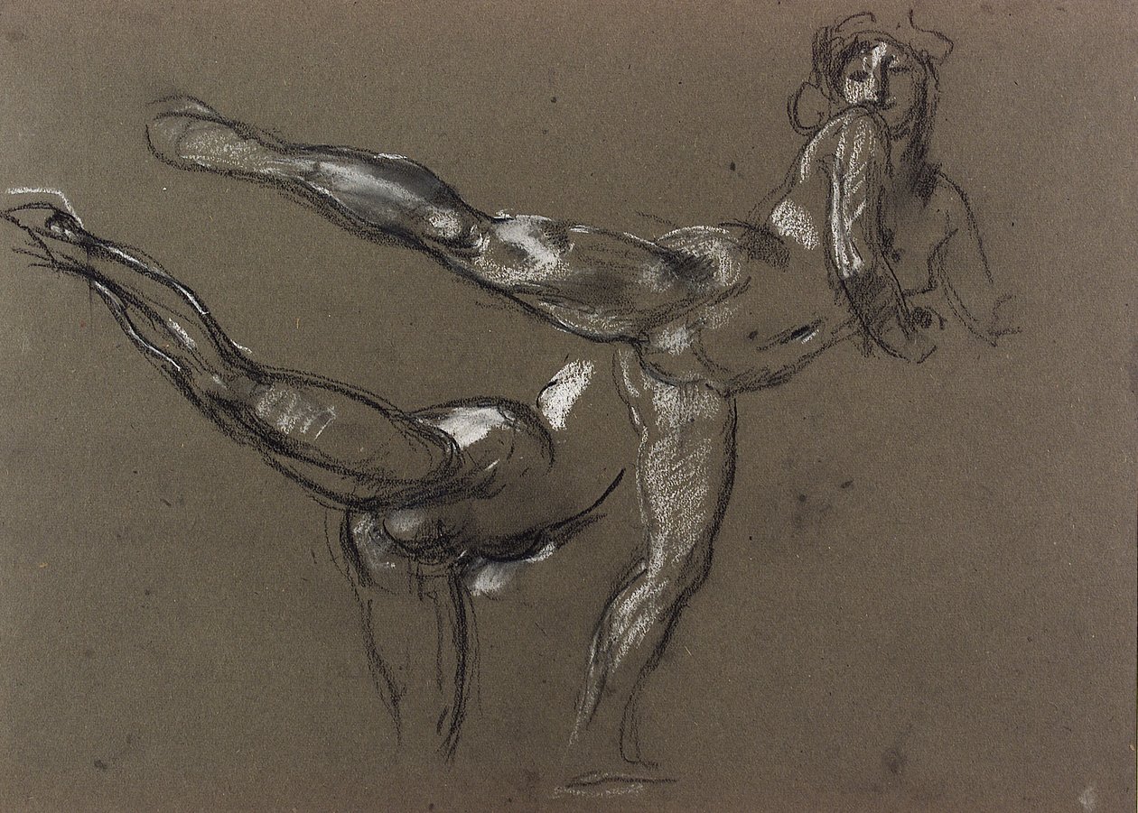 Zwei Studien eines weiblichen Aktes von Henry Tonks