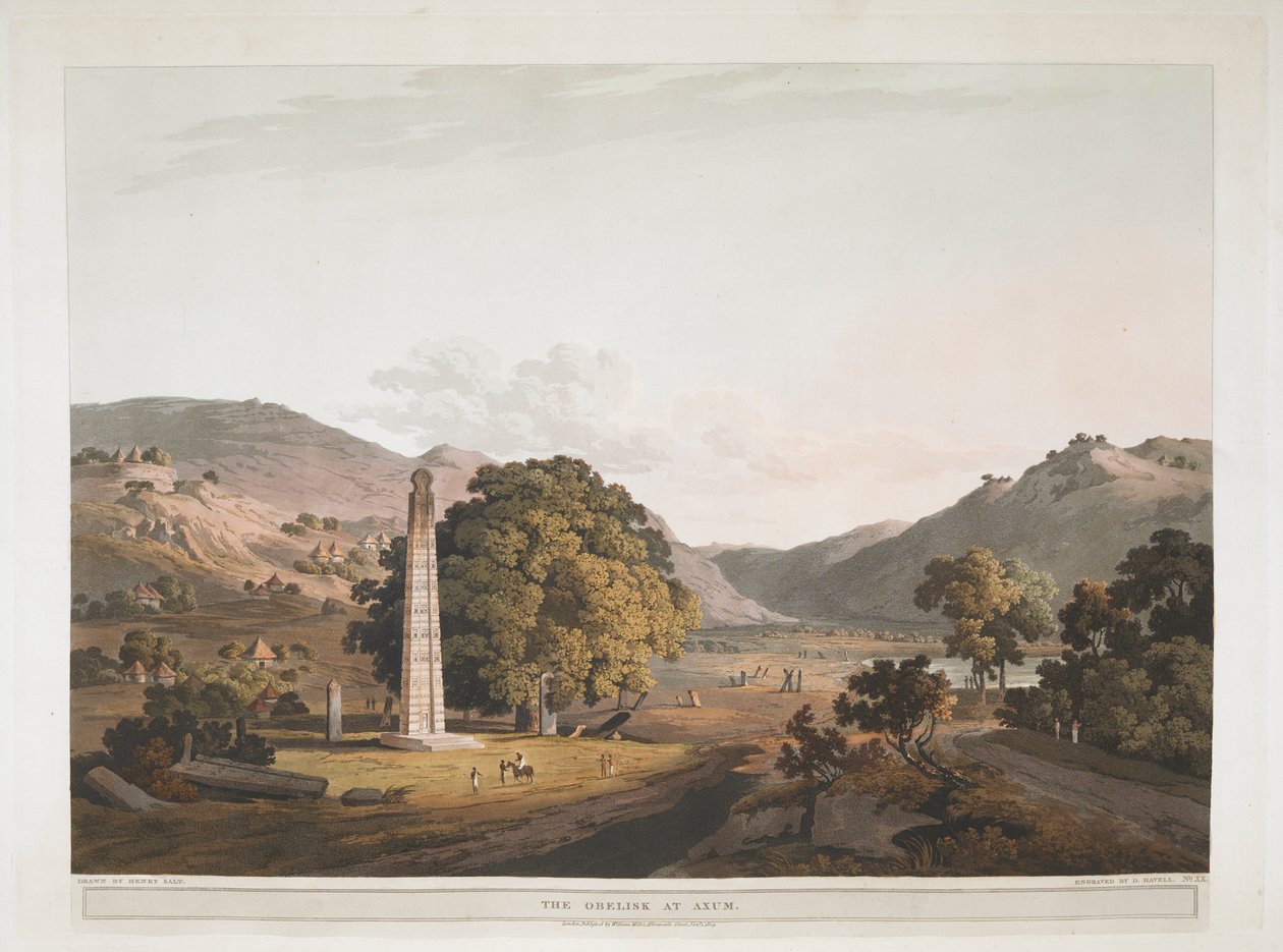 Der Obelisk von Axum von Henry (after) Salt