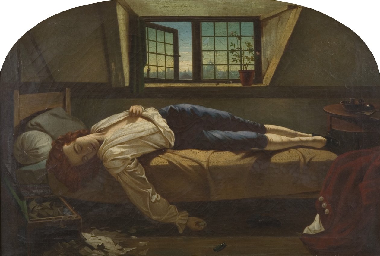 Tod von Chatterton von Henry (after) Wallis