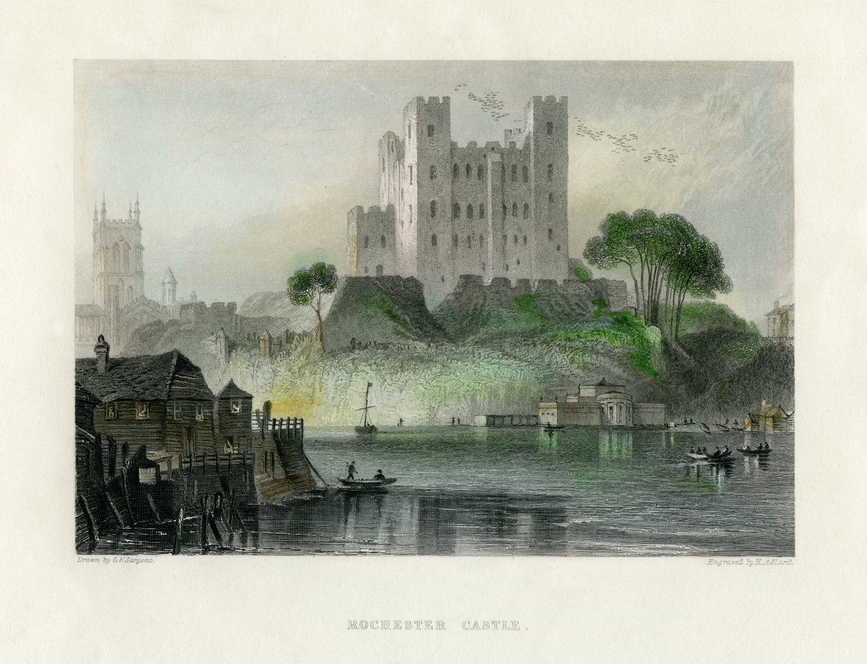 Rochester Castle, Kent von Henry Adlard