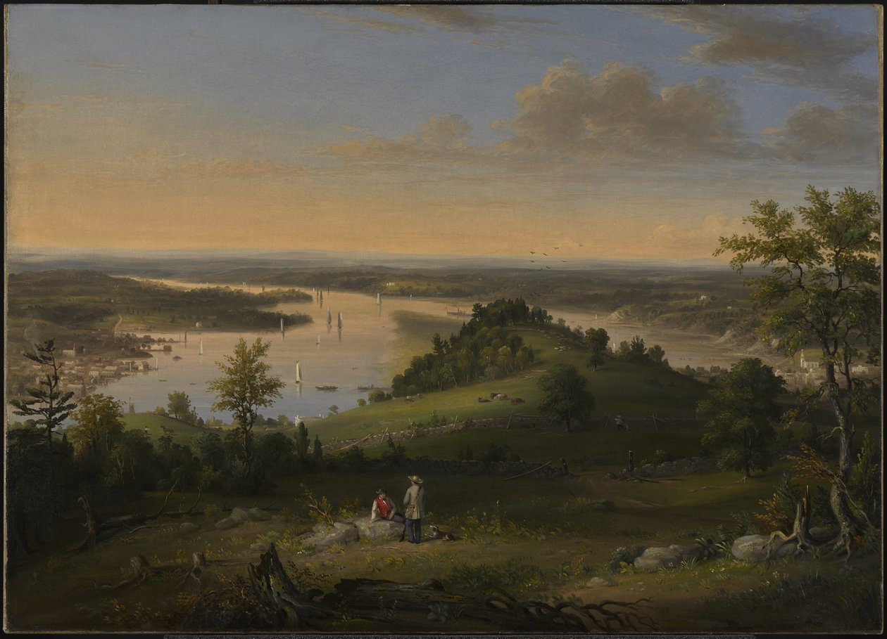Szene am Hudson River (1849) von Henry Ary