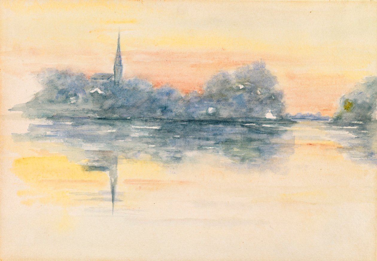 Kirche und See von Henry Bacon