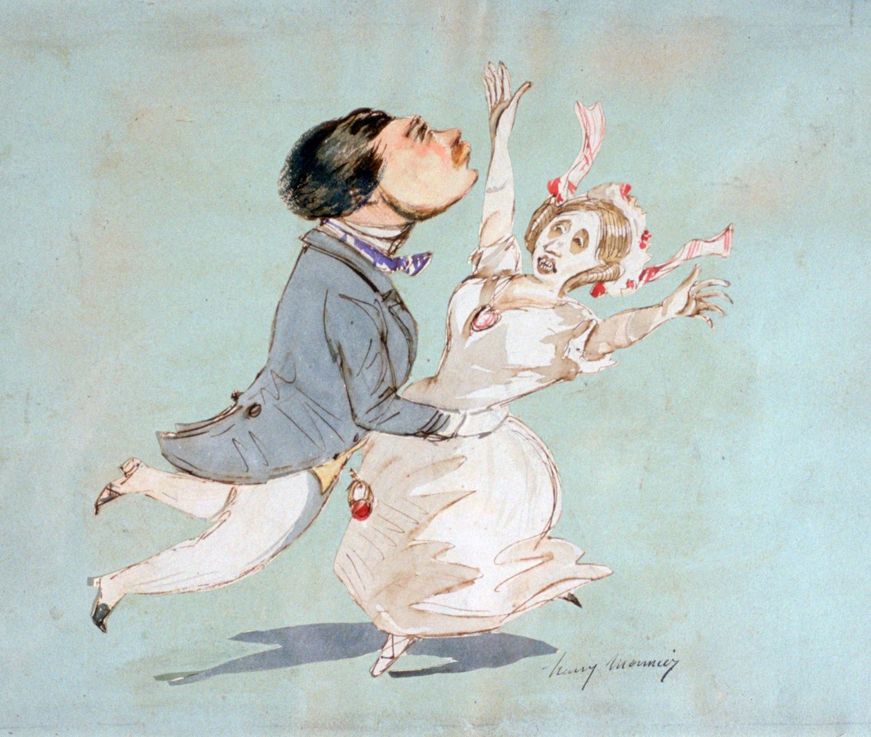 Ein Paar von Henry Bonaventure Monnier