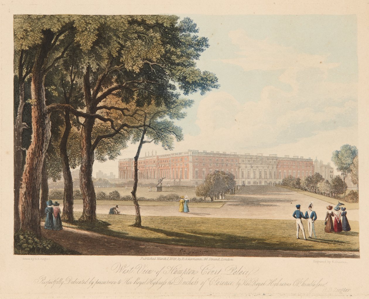 Der Große Fontänengarten und Palast von Henry Brian Ziegler