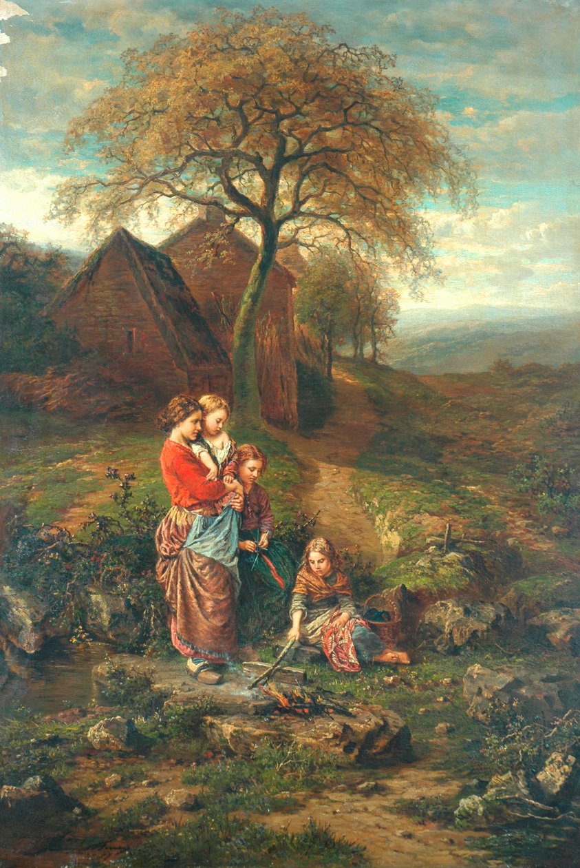 Herbst in den Ardennen, 1857 von Henry Campotosto