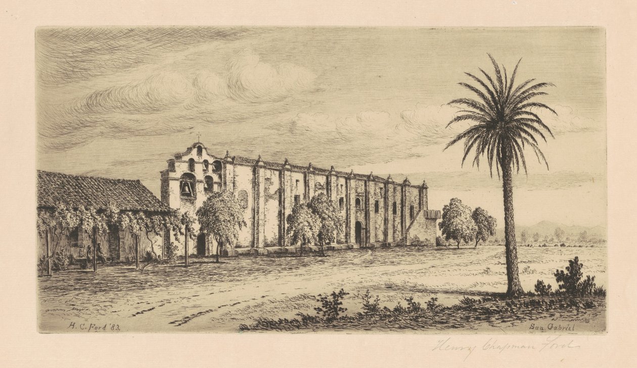 Mission San Gabriel Arcángel von Henry Chapman Ford