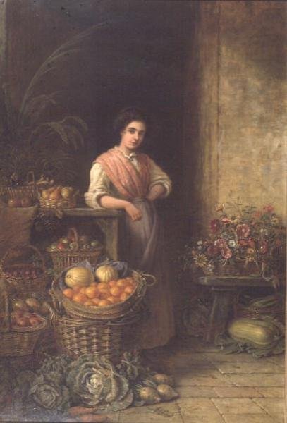 Ein junger Obstverkäufer von Henry Charles Bryant