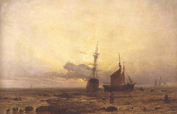 Küstenszene, Abend von Henry Dawson