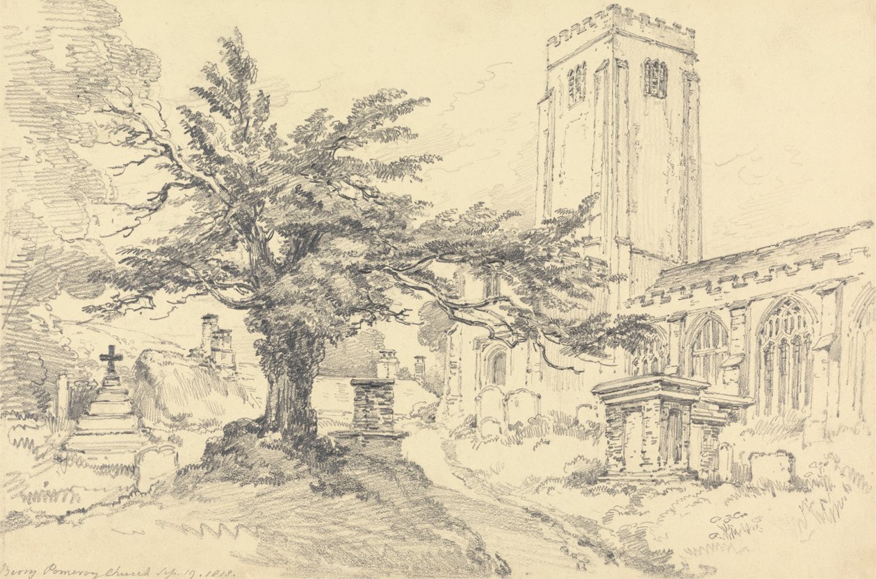 Berry Pomeroy Kirche von Henry Edridge