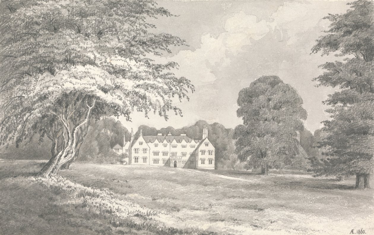 Oakley Hall von Henry Edridge