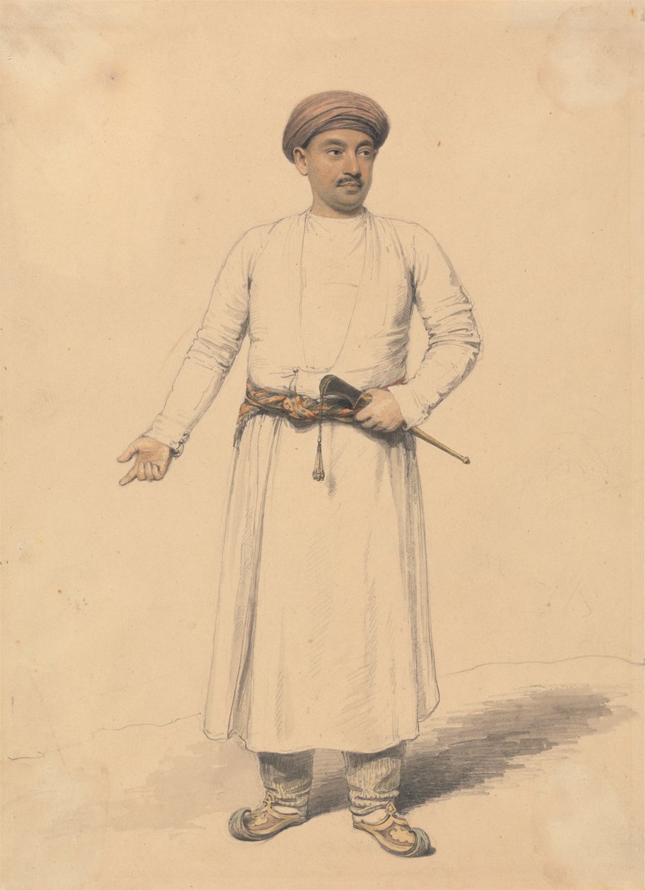 Porträt eines indischen Prinzen von Henry Edridge