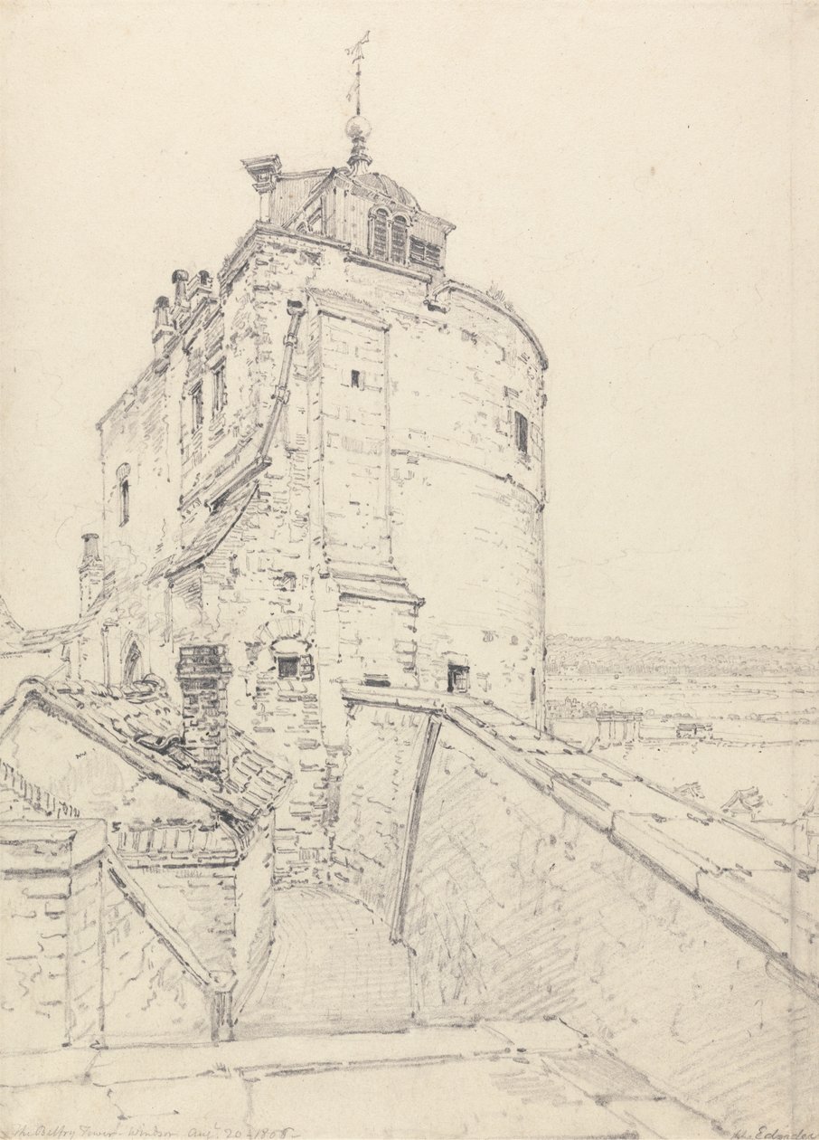 Der Curfew Tower, Windsor von Henry Edridge