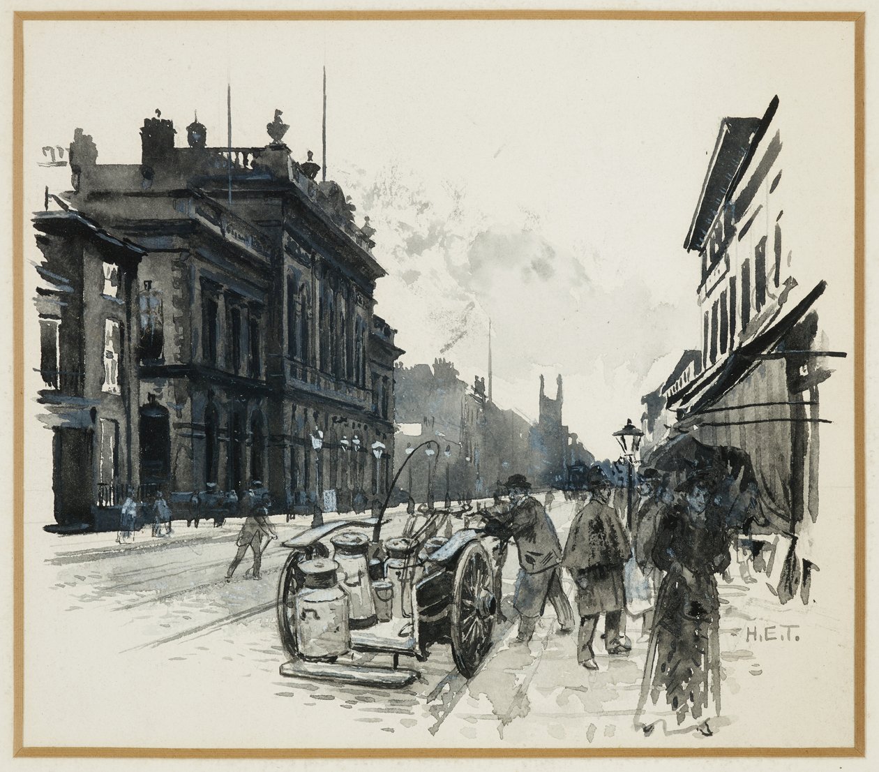 Hulme Rathaus, Stretford Road von Henry Edward Tidmarsh