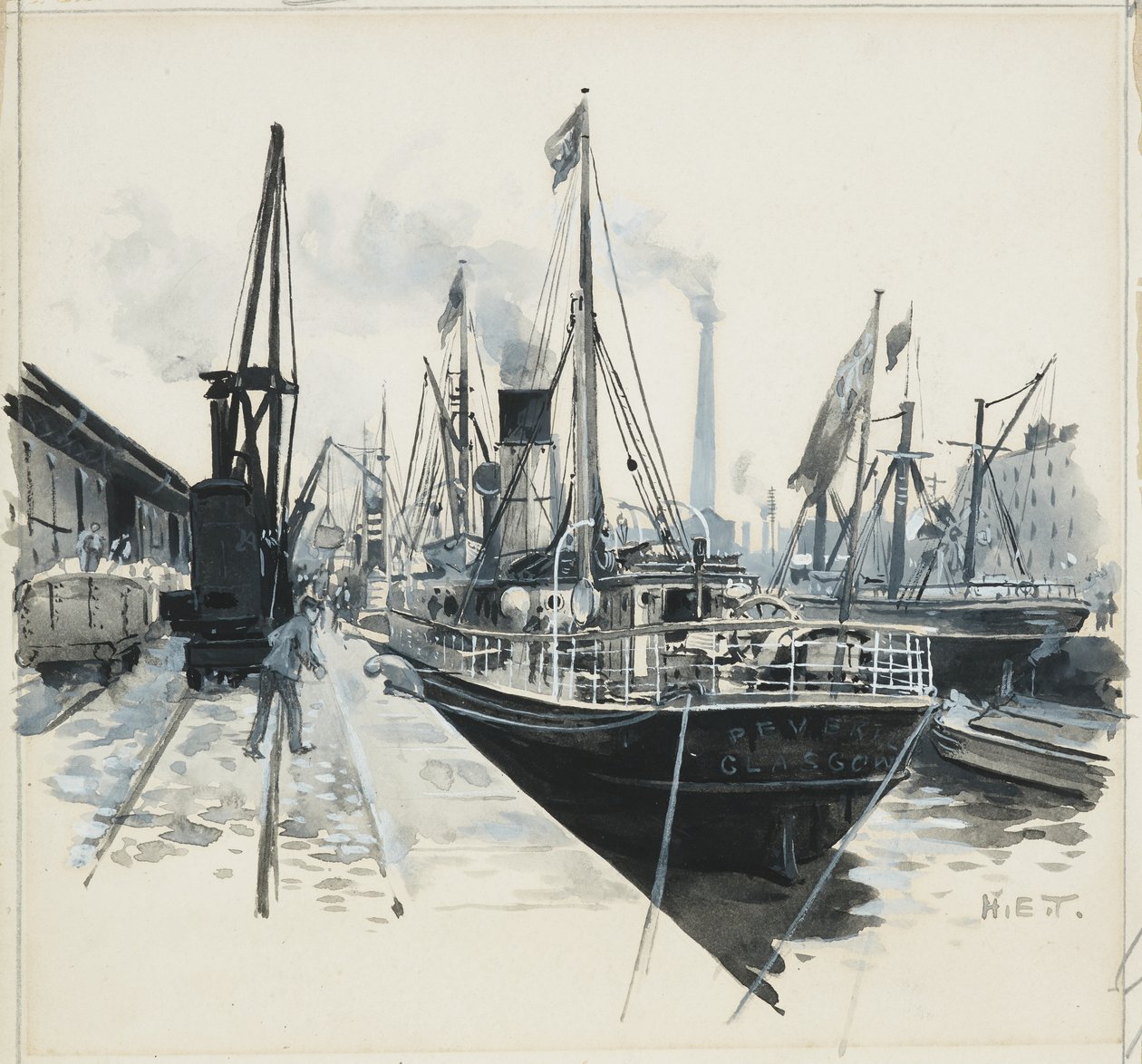 Verladung im Pomona Dock von Henry Edward Tidmarsh