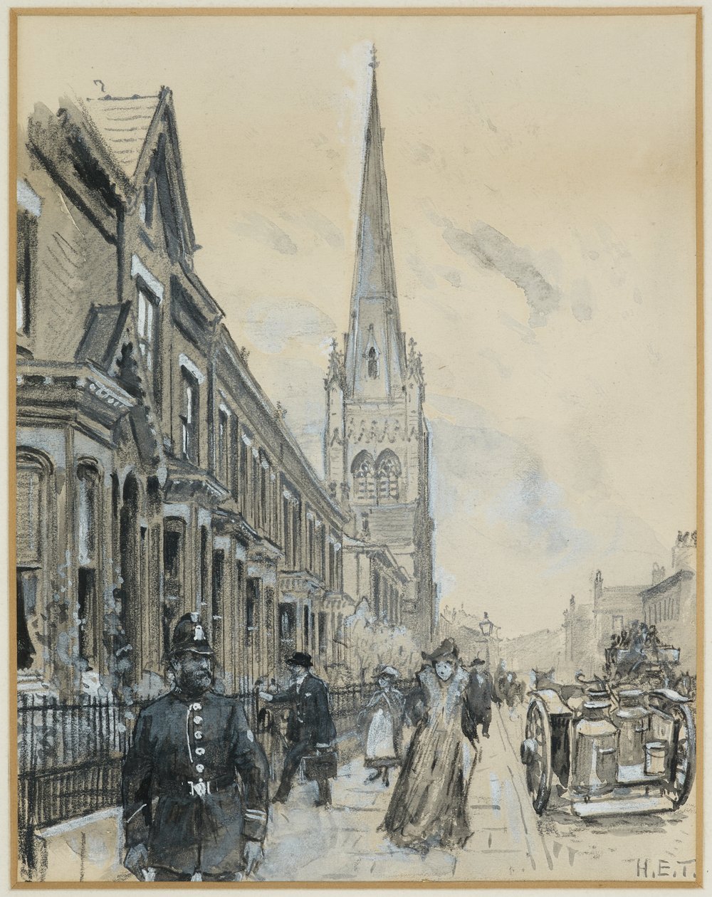 Presbyterianische Kirche, Brunswick Street von Henry Edward Tidmarsh