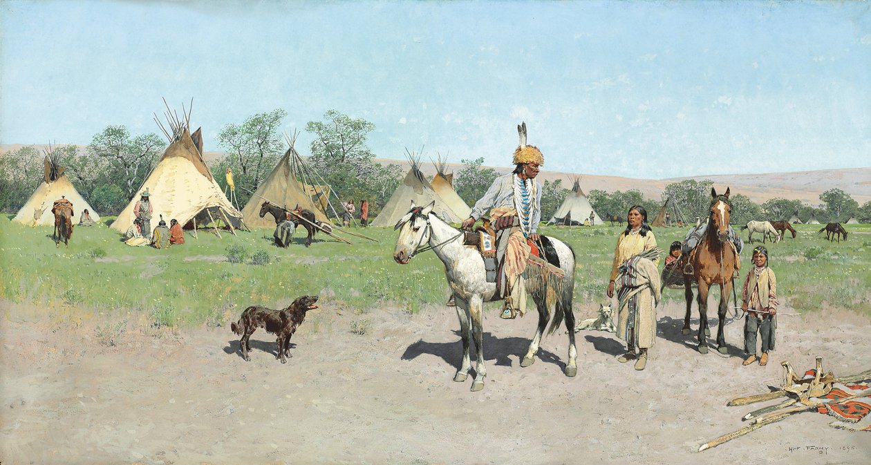 Auf neuen Weiden, 1895 von Henry Francois Farny