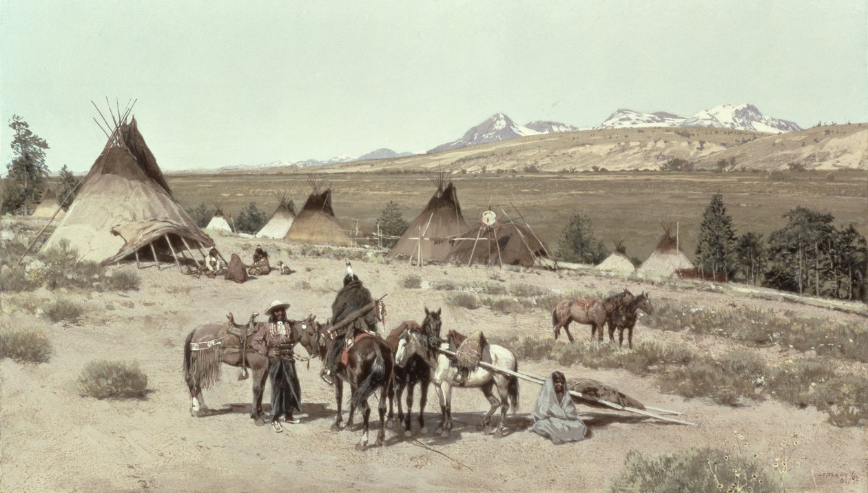 Indianerlager, 1892 von Henry Francois Farny