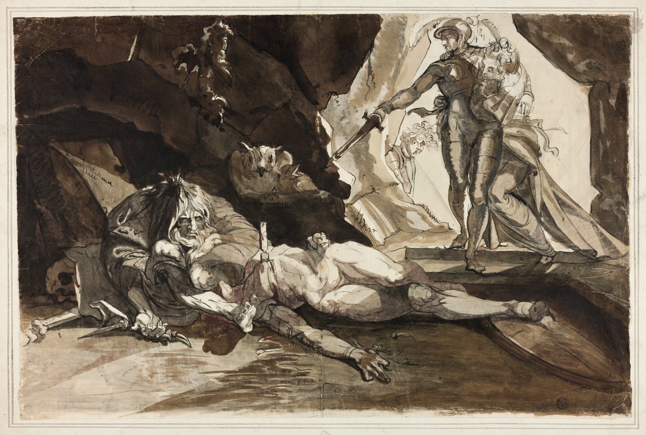 Die Höhle der Verzweiflung von Johann Heinrich Füssli