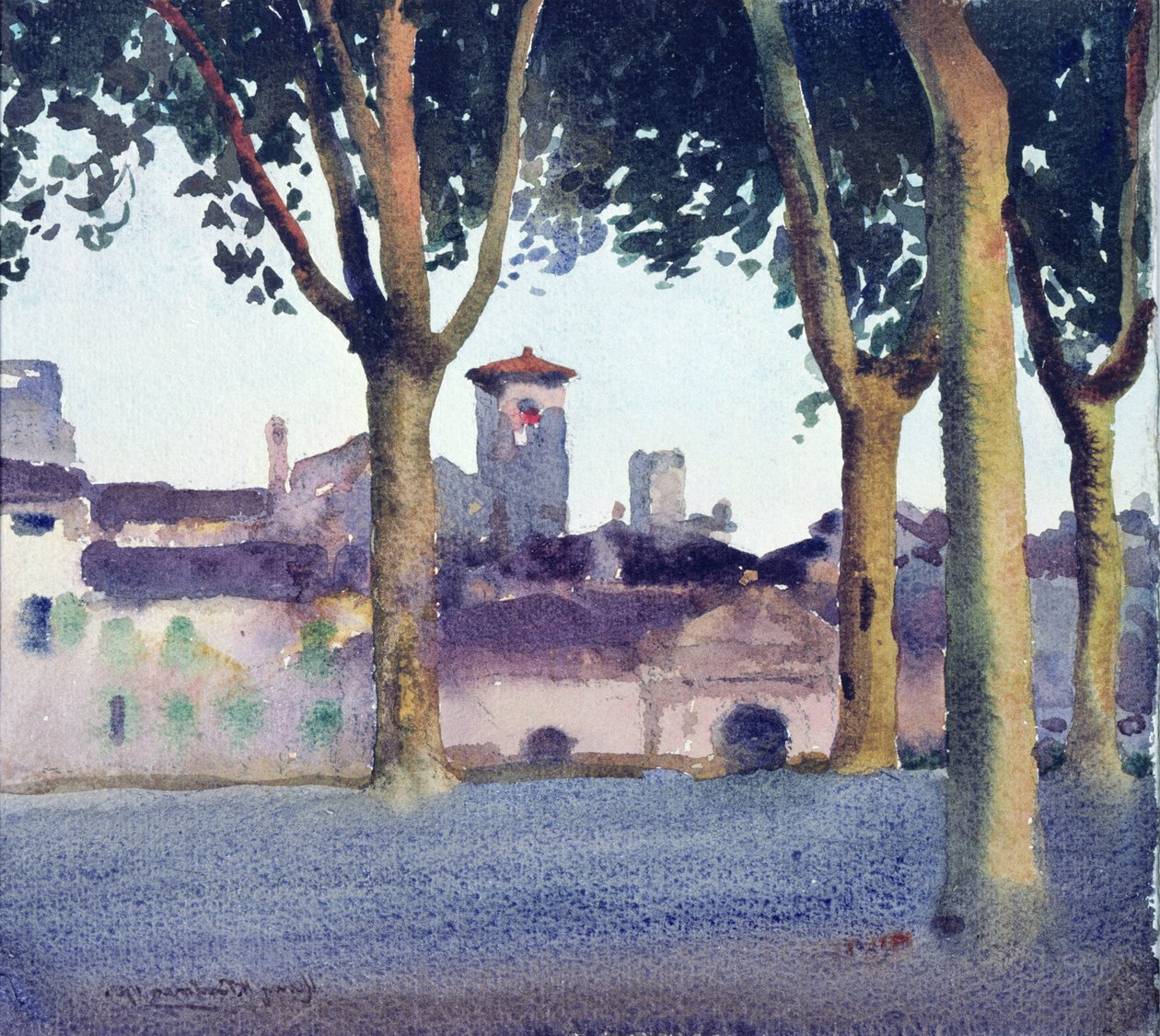 Auf den Mauern, Lucca von Henry Herbert Bulman