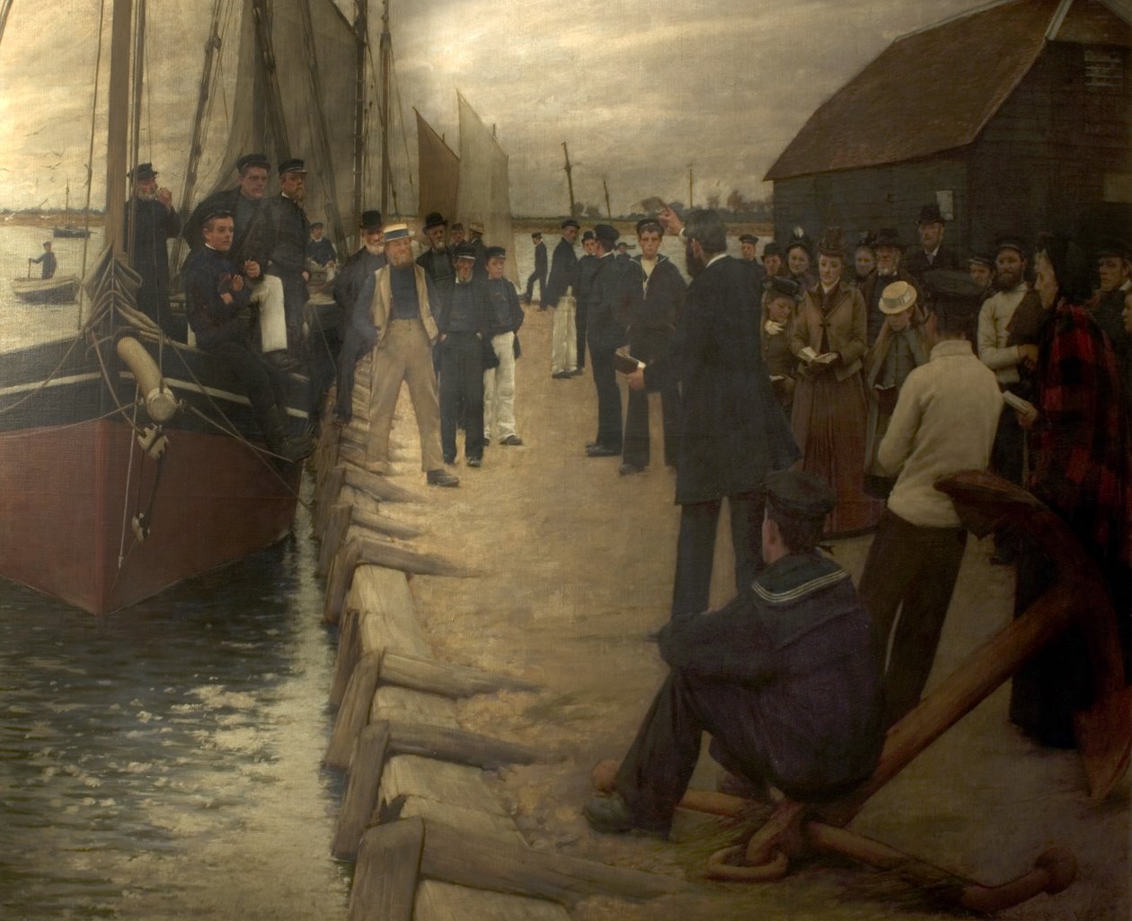 Eine Mission für Seeleute, 1891 von Henry Herbert La Thangue