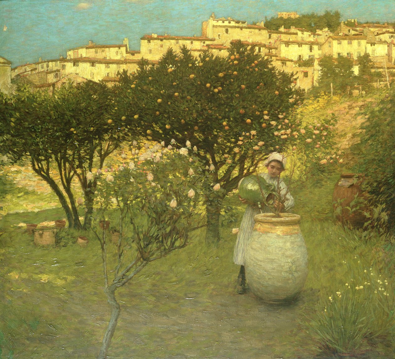 Dezember in der Provence von Henry Herbert La Thangue