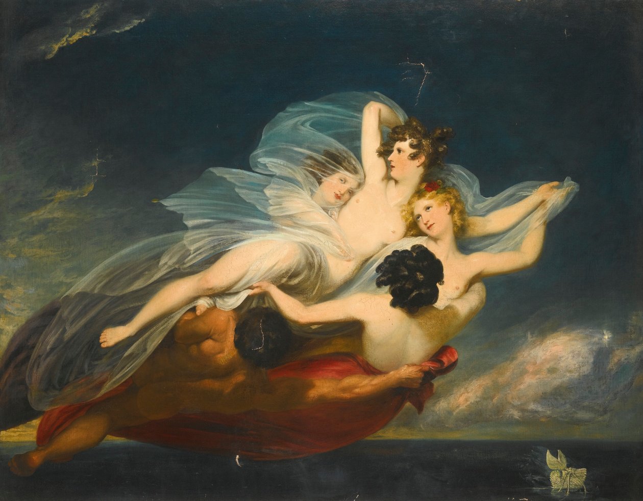 Hylas wird von Nymphen entführt von Henry Howard