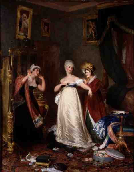 Ablegen der Witwenkleider von Henry James Richter