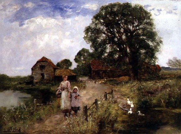 Der Weg am Fluss von Henry John Yeend King