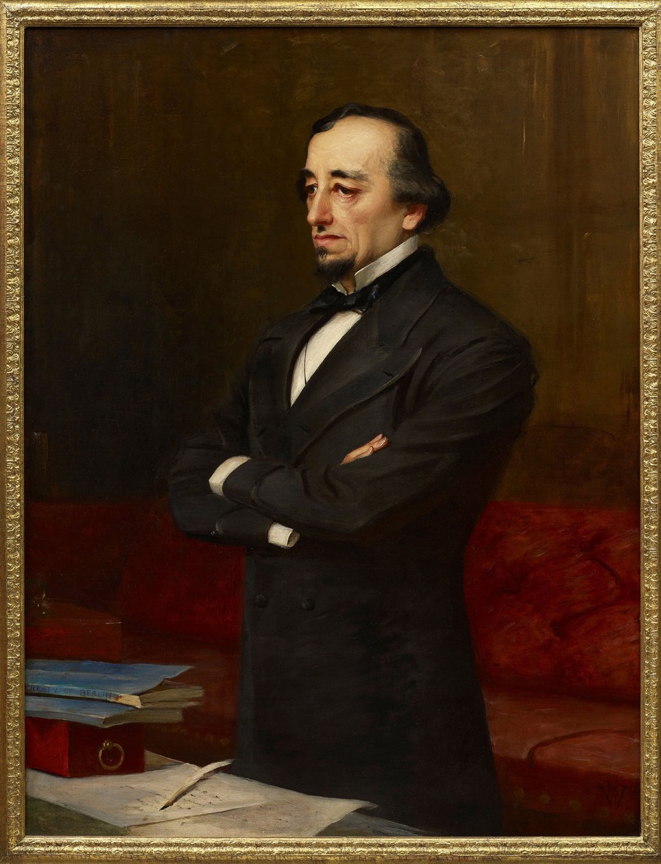 Realismus: Porträt von Benjamin Disraeli von Henry Jr. Weigall