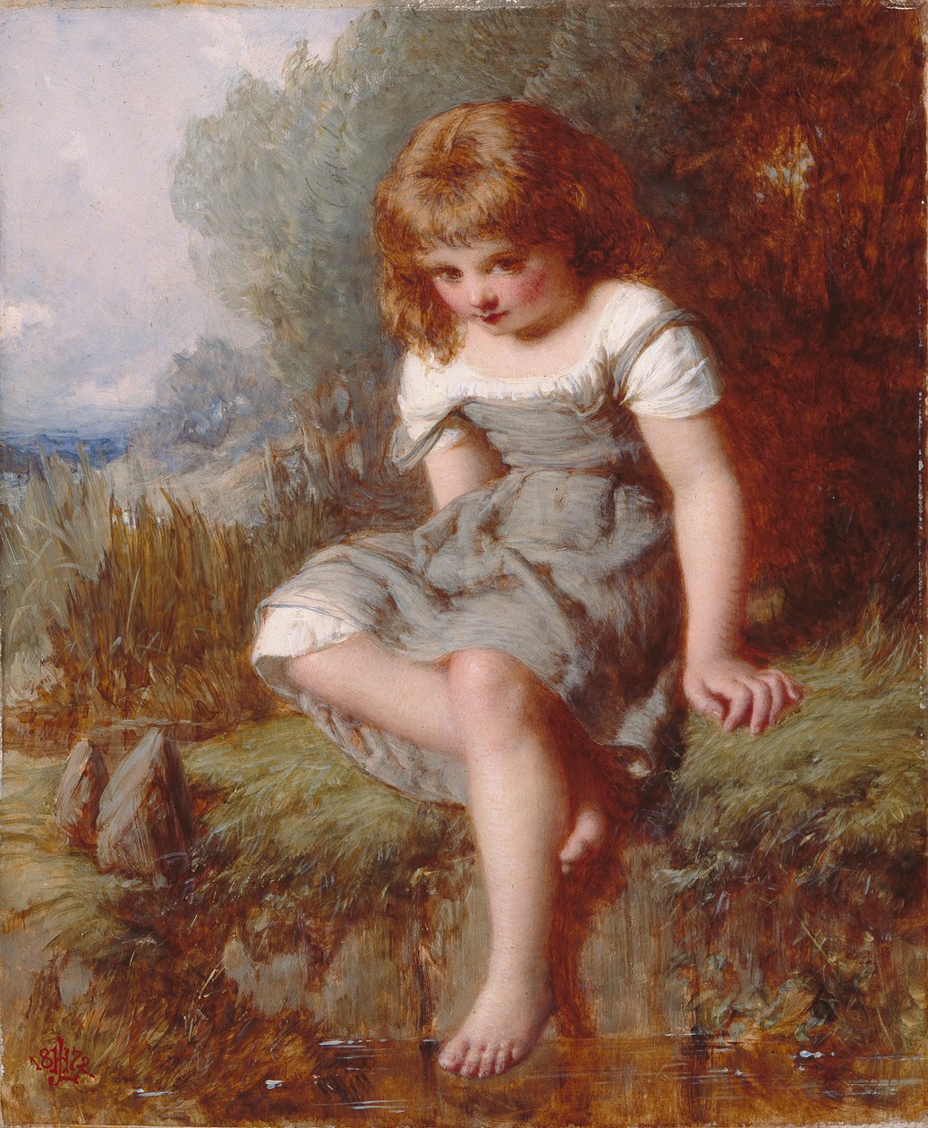 Der schüchterne Badende von Henry Le Jeune