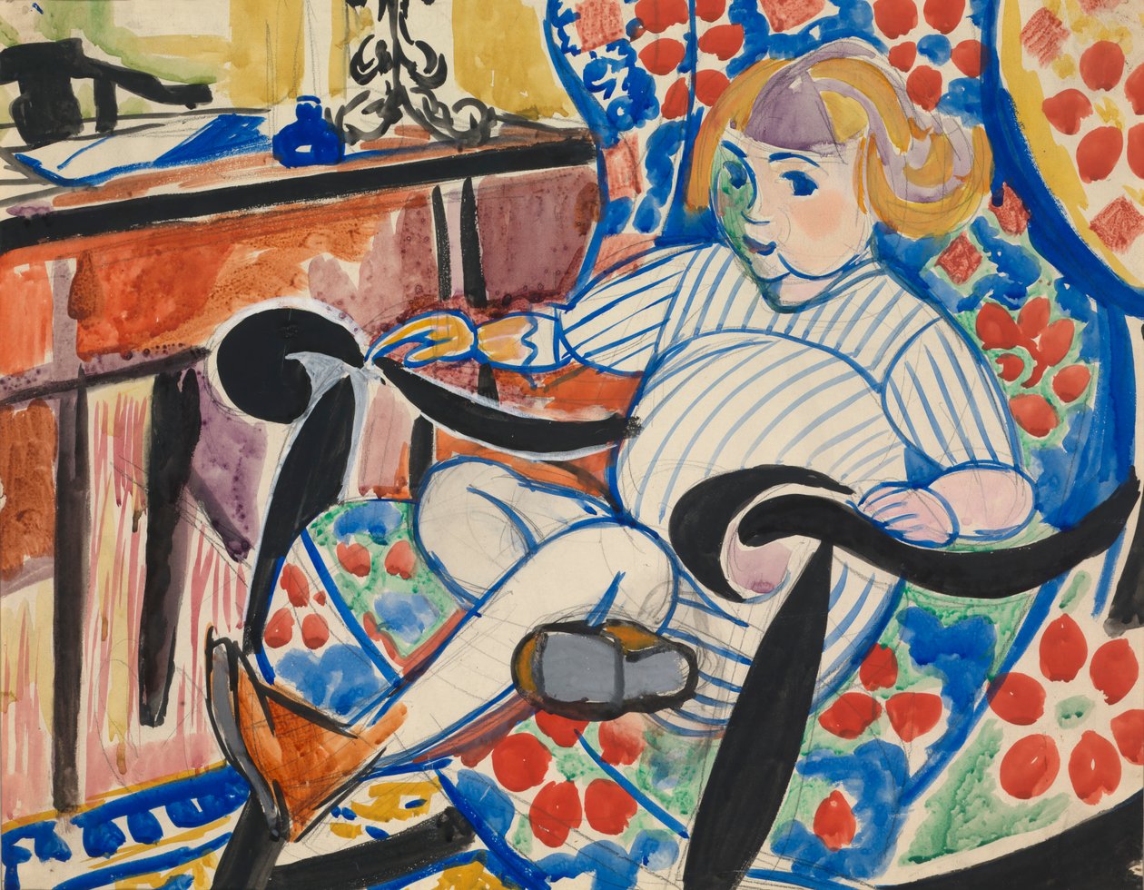 Gouache, ca. 1916 von Henry Lyman Saÿen
