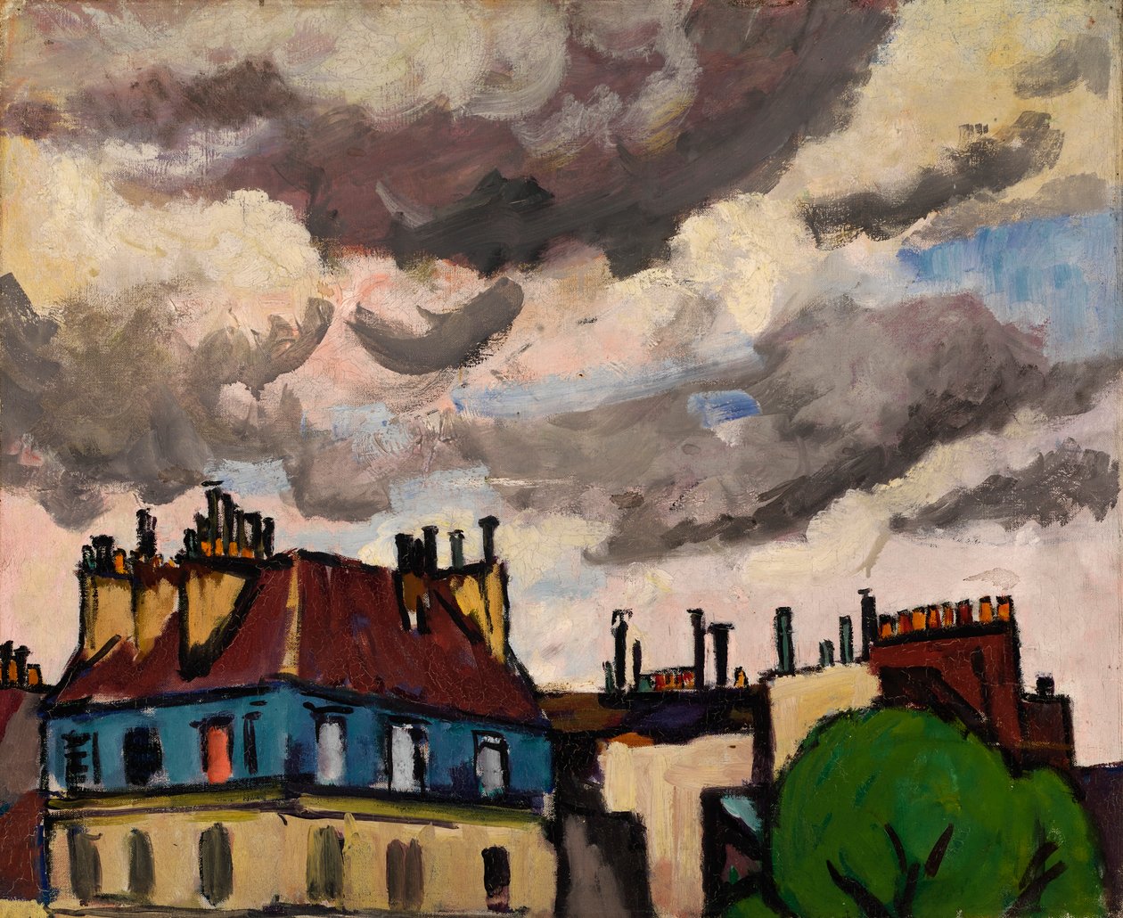 Dächer und Wolken, Paris, 1910-1912 von Henry Lyman Saÿen