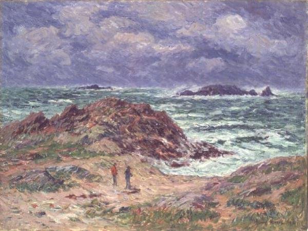 Drescher in der Bretagne von Henry Moret