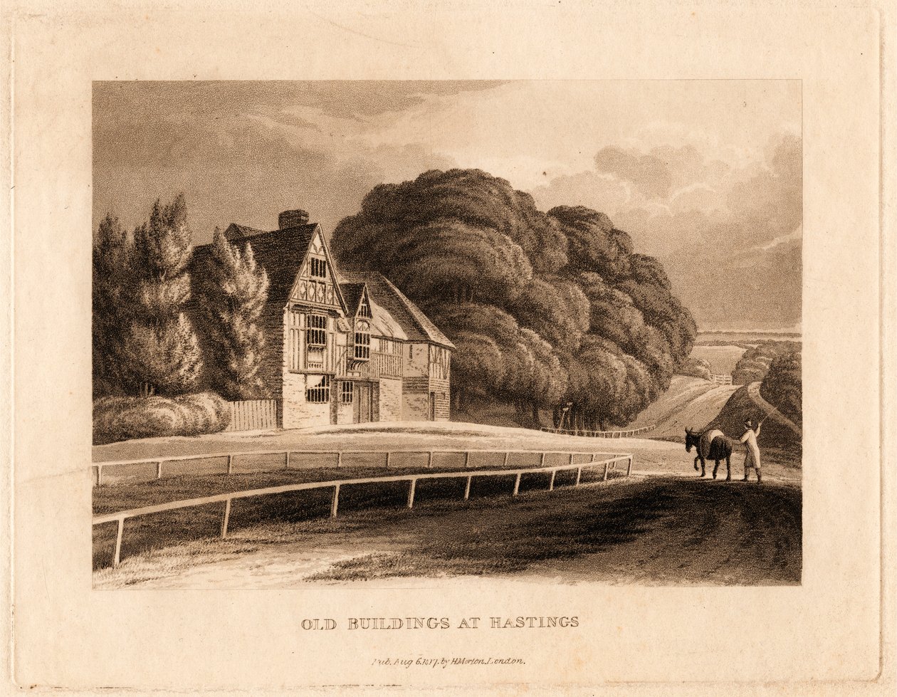 Alte Gebäude in Hastings von Henry Morton