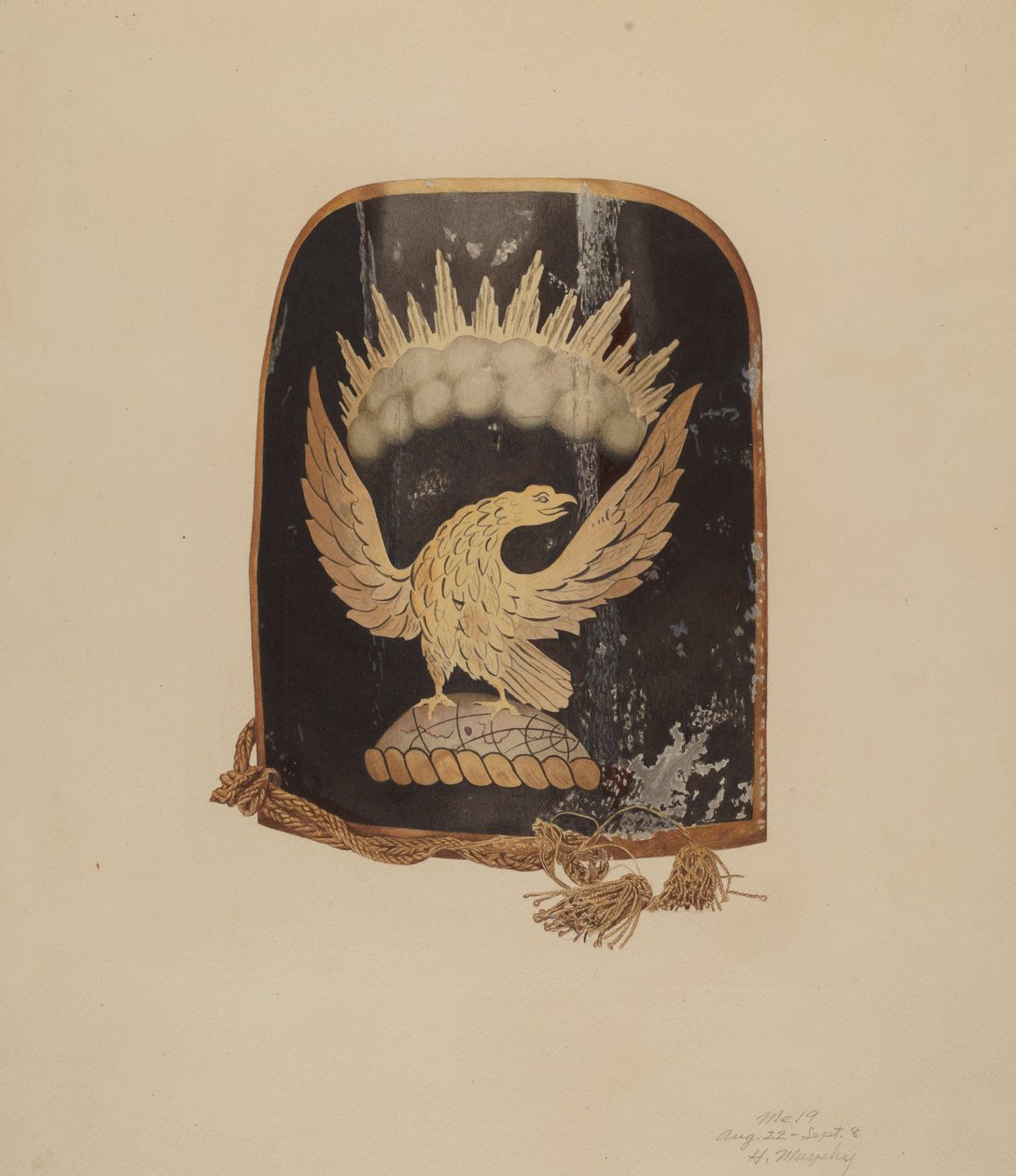 Feuerwehrmanns-Hutschild von Henry Murphy