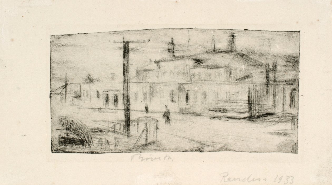 Der Bahnhof in Randers von Henry Nielsen