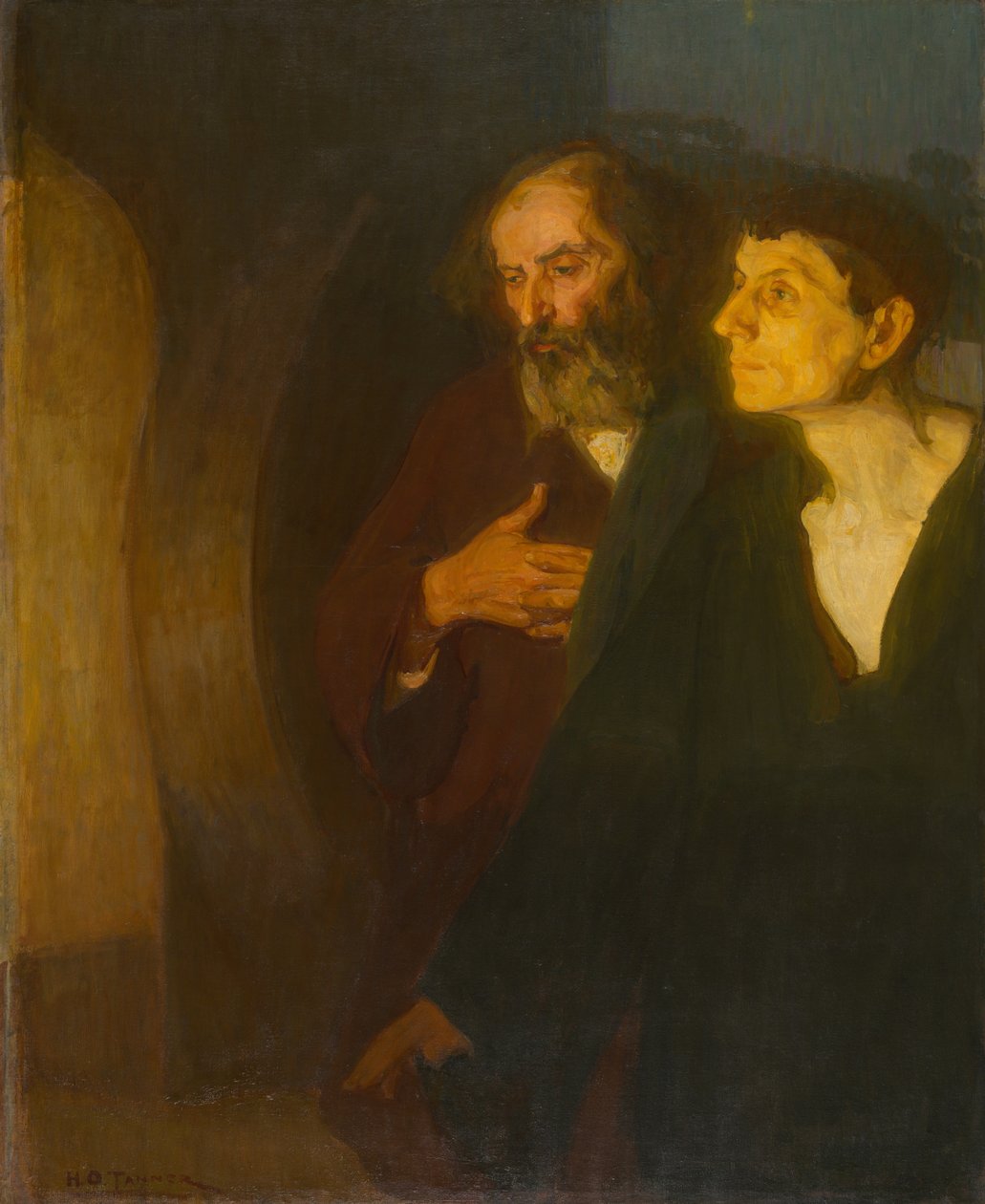 Die zwei Jünger am Grab von Henry Ossawa Tanner