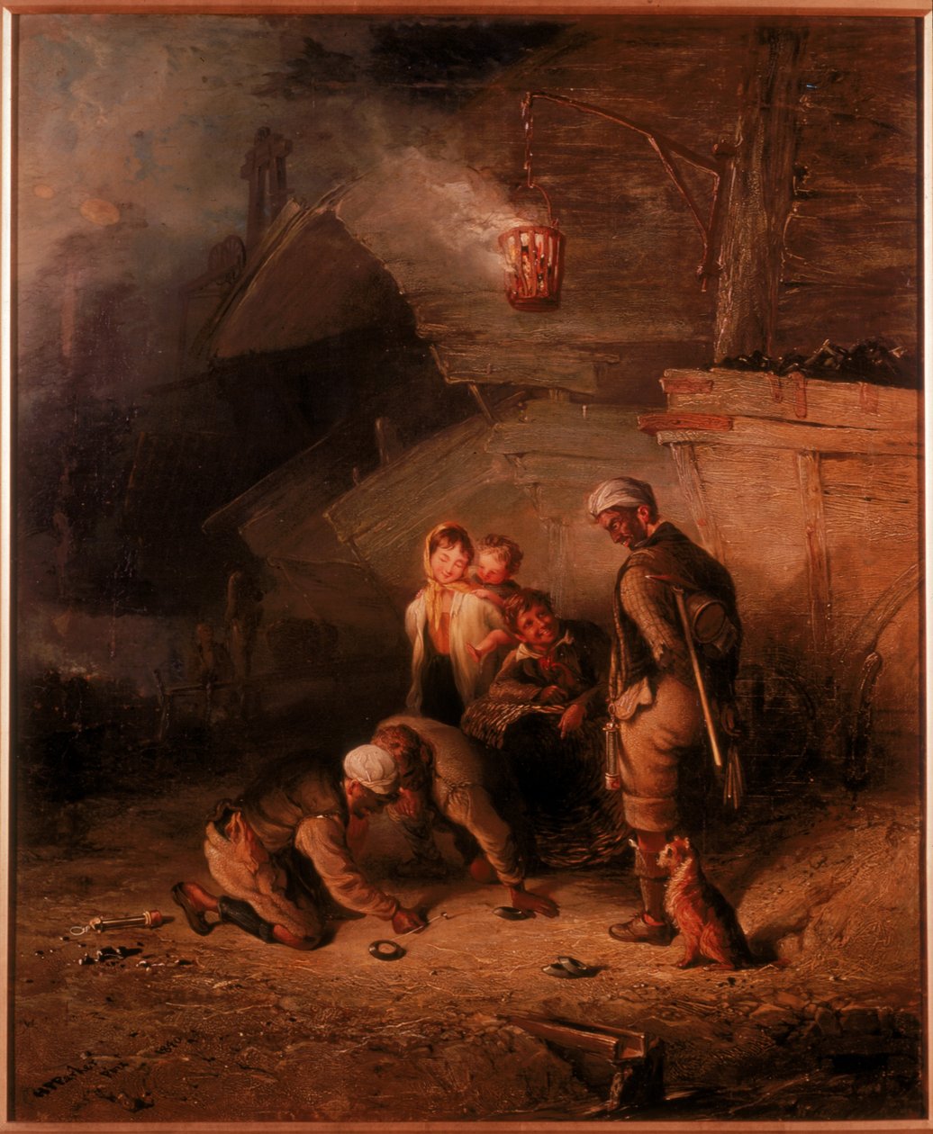 Bergleute spielen Quoits von Henry Perlee Parker