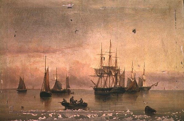 Schiffe in ruhiger See von Henry Redmore