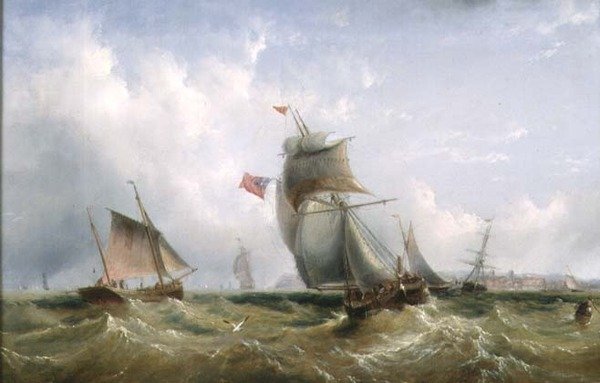 Schiffe vor der Küste von Henry Redmore