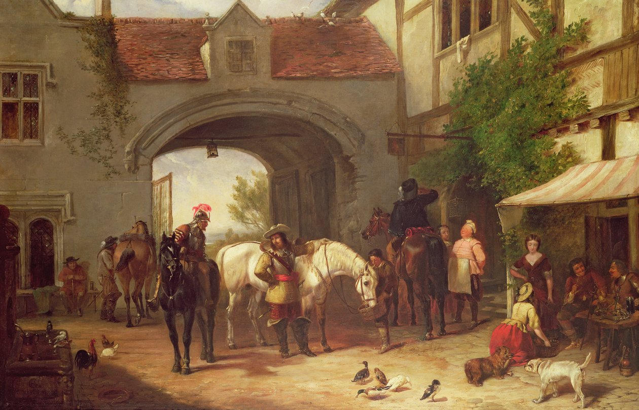 Szene vor einem Gasthaus in Holland von Henry Richard Graves
