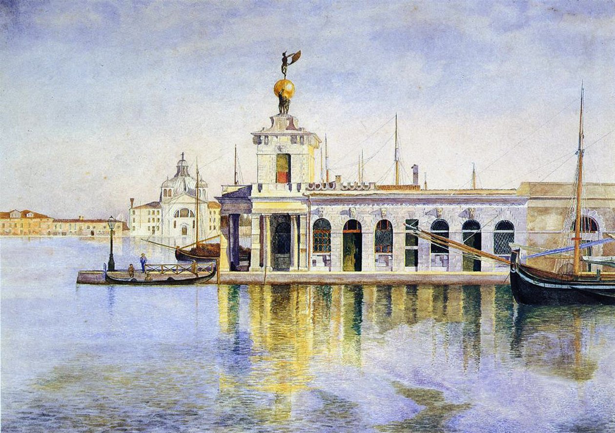 Venedig, die Dogana, 1874 von Henry Roderick Newman