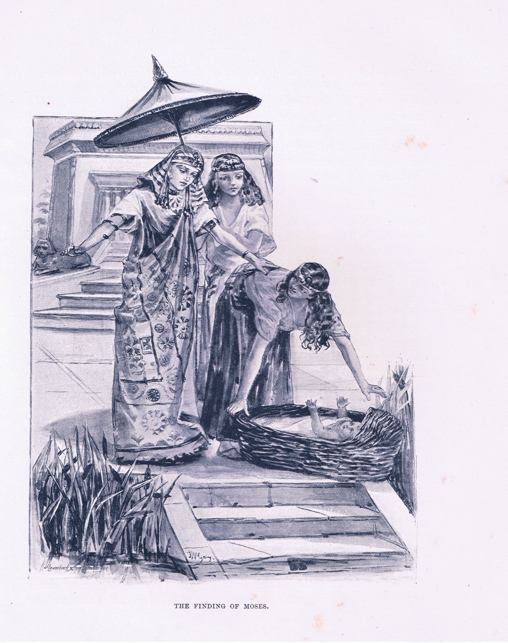 Die Auffindung des Moses von Henry Ryland