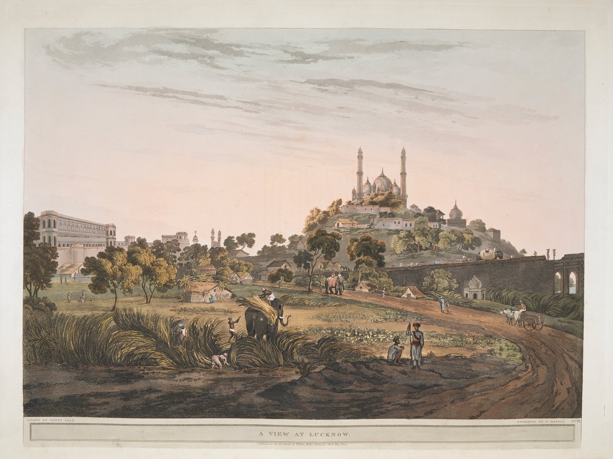 Eine Ansicht von Lucknow, Indien 1809 von Henry Salt