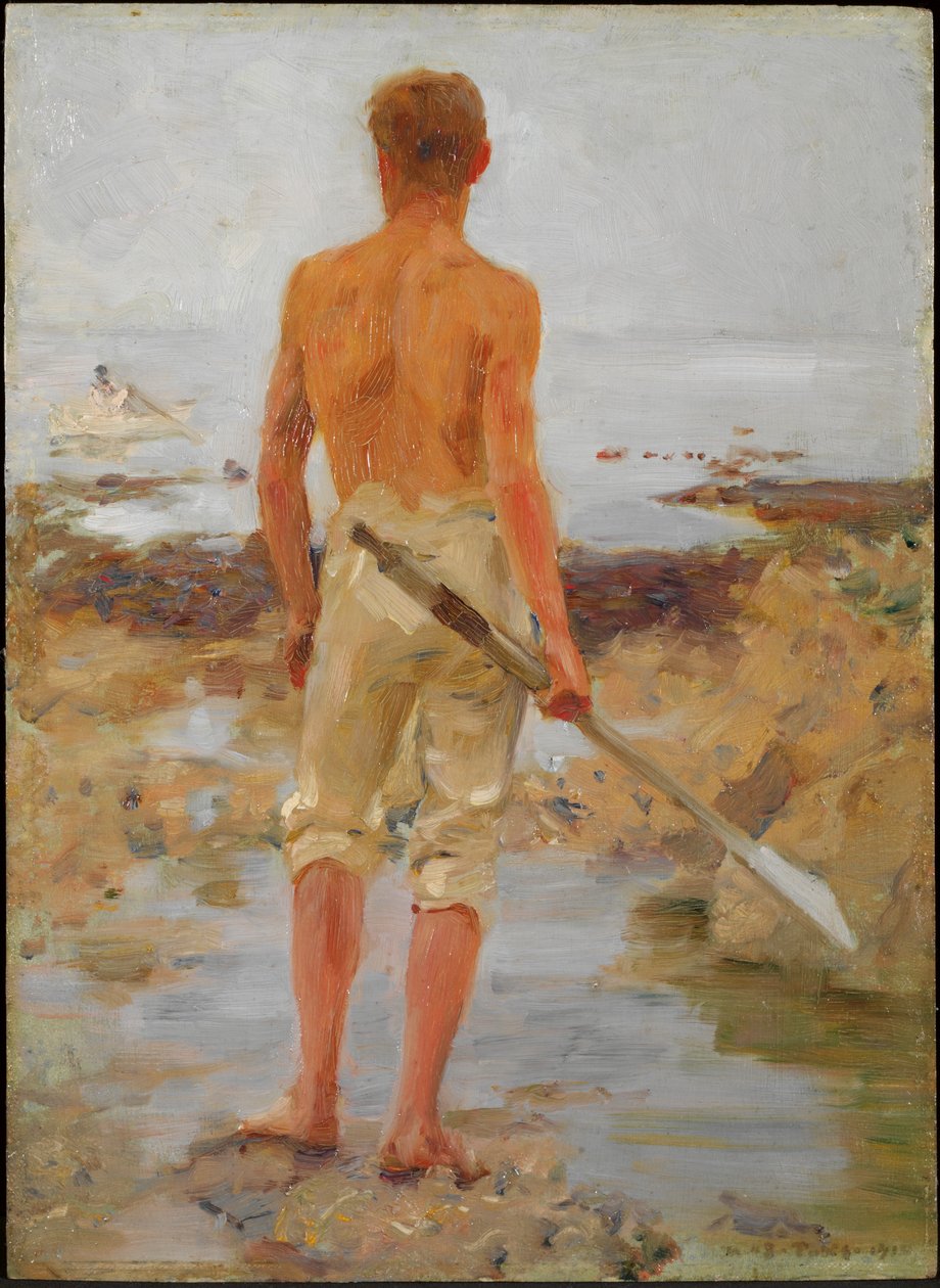 Ein Junge mit einem Ruder von Henry Scott Tuke